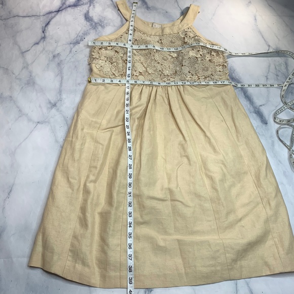 Anthropologie Postmark Cream Oleander Canvas Dress - Picture 8 of 8